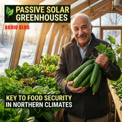 437A. AUDIO BLOG - Passive Solar Greenhouses, the solution to food security in northern climates