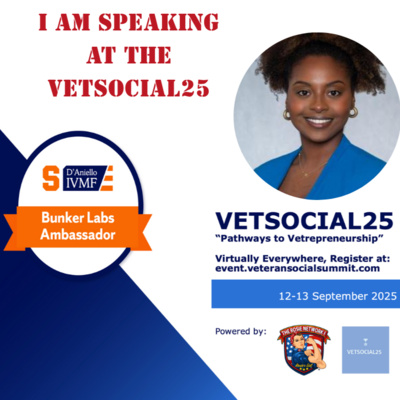 Treazure Owens at the VETSOCIAL25