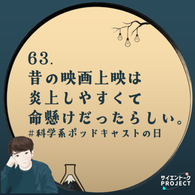 63. 昔の映画上映は炎上しやすくて命懸けだったらしい。 #科学系ポッドキャストの日