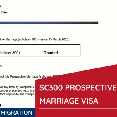 Prospective Marriage Visa Subclass 300