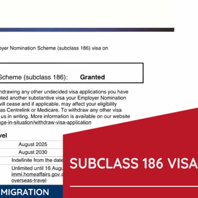 Subclass 186 Visa