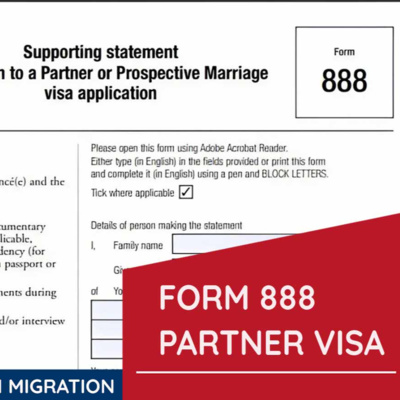 Form 888 Partner Visa
