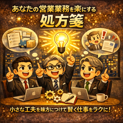 #10 あなたの営業業務を楽にする処方箋【5分で聞ける営業ハック】