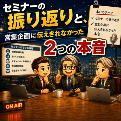 #19 セミナーの振り返りと、営業企画に伝えきれなかった2つの本音