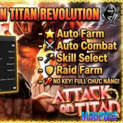 Tải Hack Attack on Titan Revolution + Script (Auto TP, Kill Titan ) vNEW