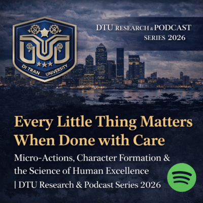 Every Little Thing Matters When Done with Care Micro-Actions, Character Formation & the Science of Human Excellence | DTU Research & Podcast Series 2026