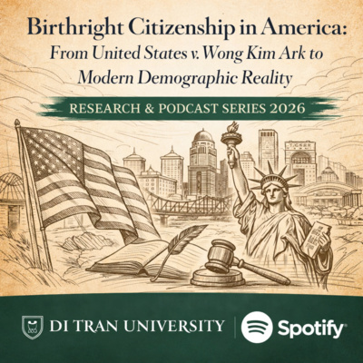 Birthright Citizenship in America: From United States v. Wong Kim Ark to Modern Demographic Reality | Constitutional Truth, Workforce Impact, and Human Contribution — RESEARCH & PODCAST SERIES 2026