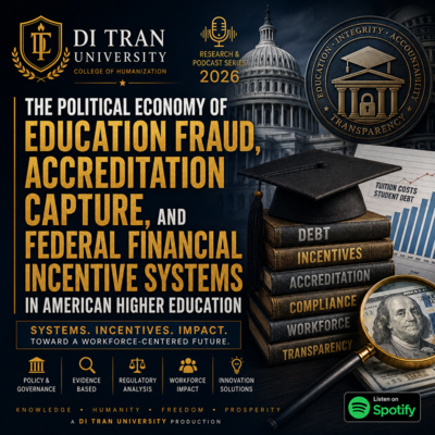 The Political Economy of Education Fraud, Accreditation Capture, and Federal Financial Incentive Systems in American Higher Education | Research & Podcast Series 2026