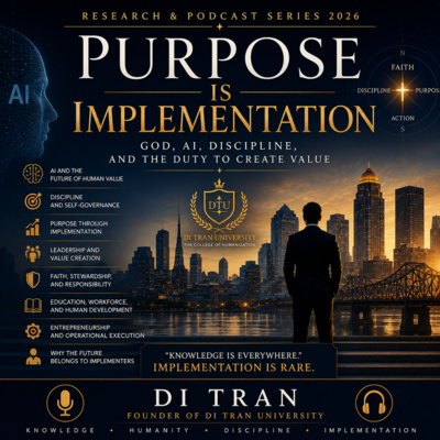 Purpose Is Implementation | God, AI, Discipline, and the Duty to Create Value | Research & Podcast Series 2026