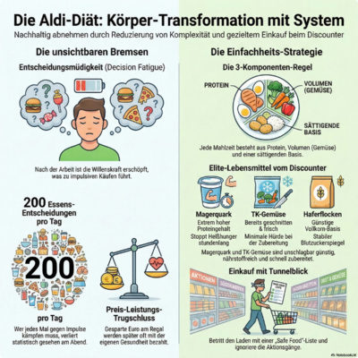 Die Discounter-Diät: Wie du mit System endlich deinen Körper transformierst.