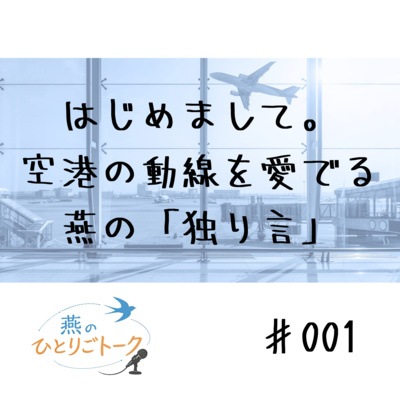 はじめまして。空港の動線を愛でる燕の「独り言」♯001