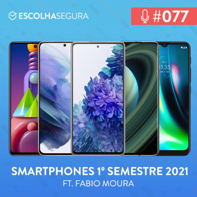 #077. Smartphones do primeiro semestre de 2021 com Fabio Moura @brasiligeeks
