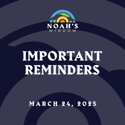 Important Reminders | March 24, 2025