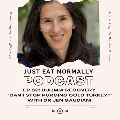 Ep 69: Bulimia Recovery - "Can I stop purging cold turkey?" with Dr Jen Gaudiani.