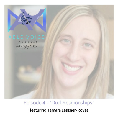 "Dual Relationships" with Tamara Leszner-Rovet