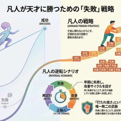 才能がない凡人が「失敗」だけで天才に勝つ方法