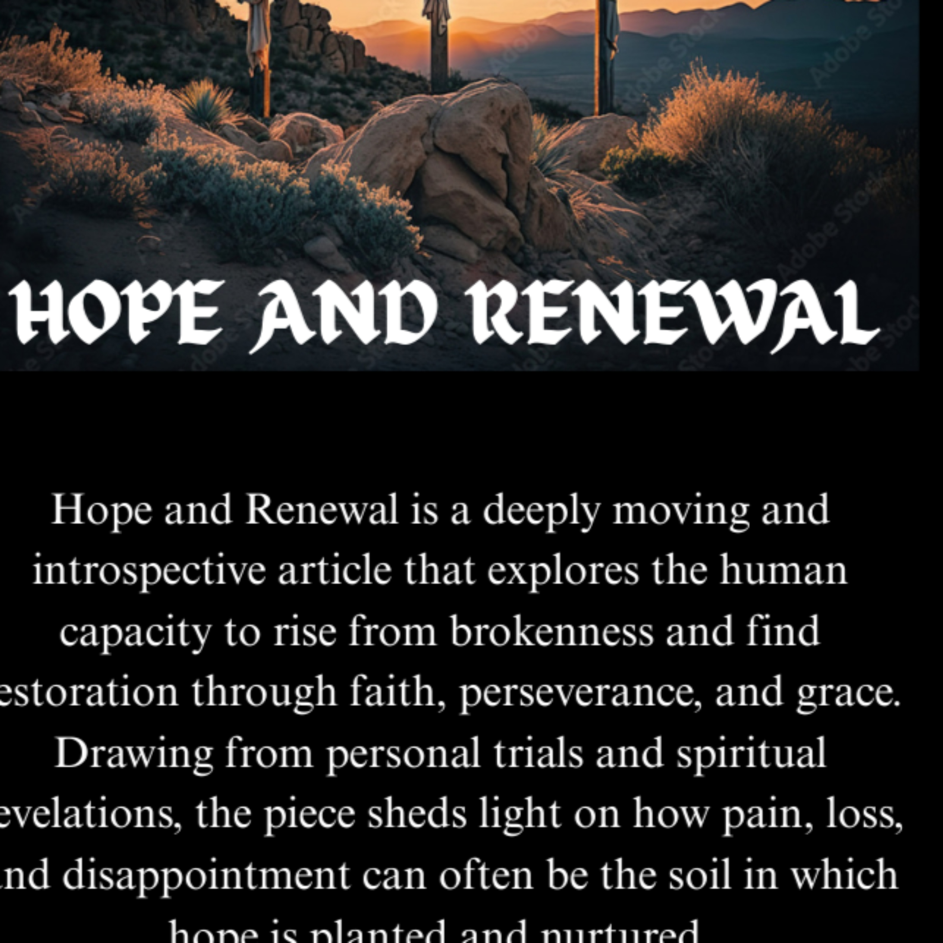 The Hope and Renewal Podcast podcast artwork