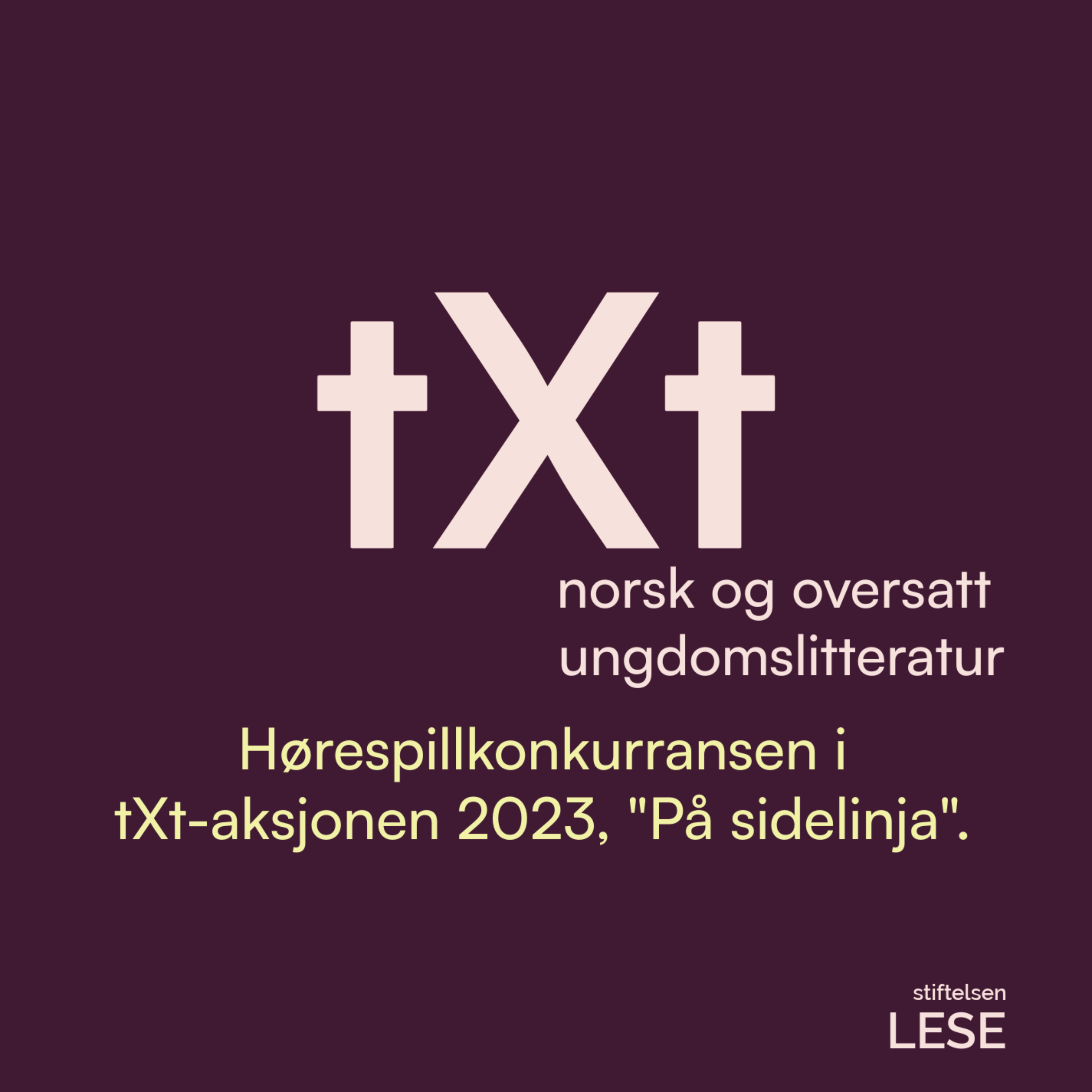 tXt - norsk og oversatt ungdomslitteratur