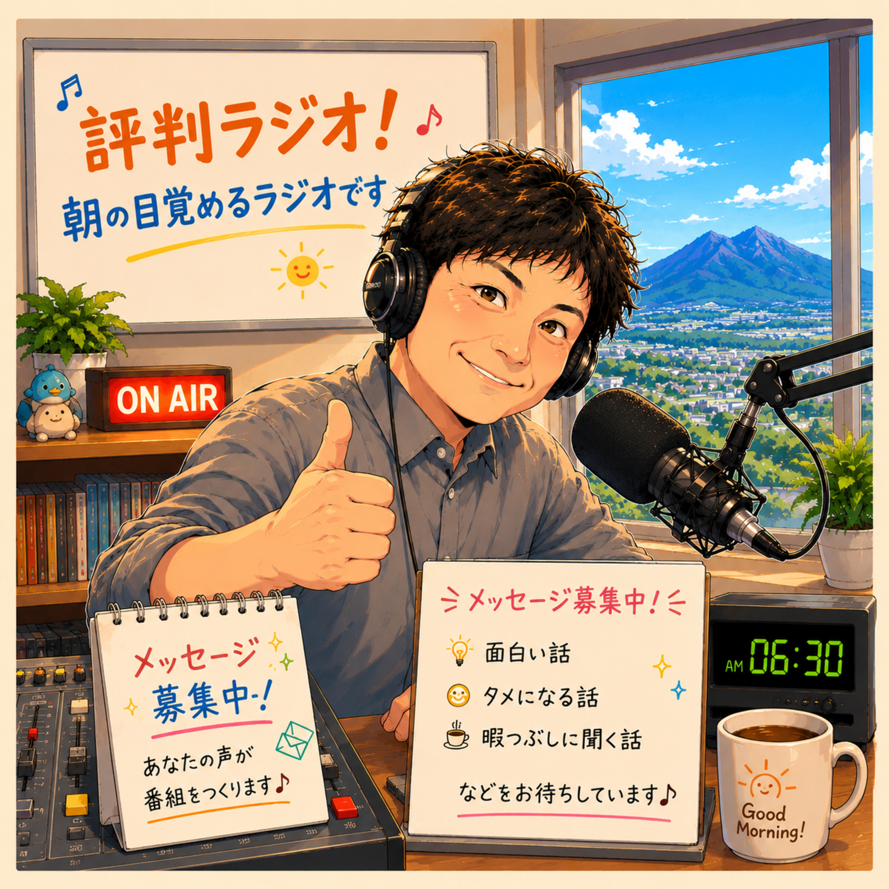 朝の目覚めるラジオ