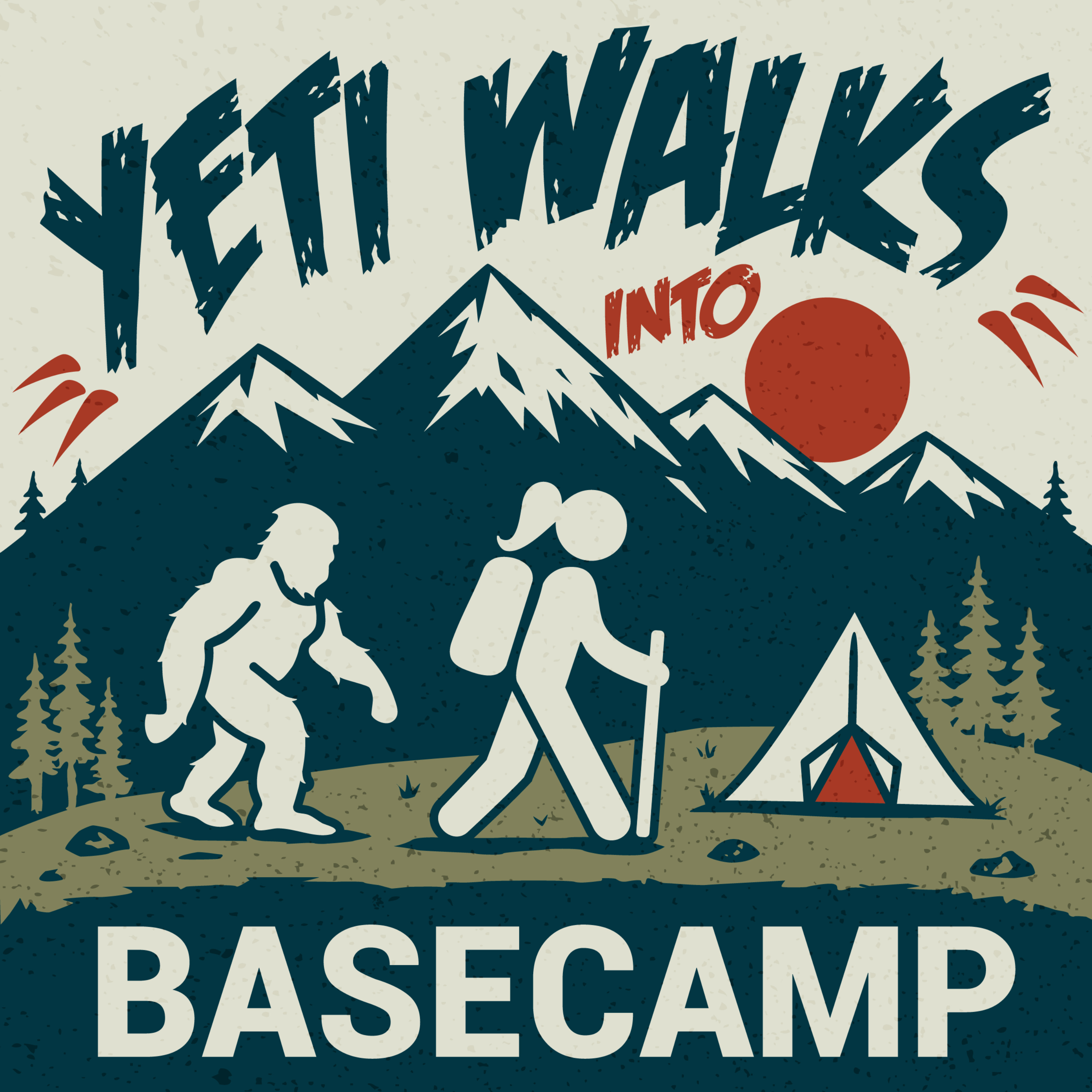 Yeti Walks Into Basecamp | Talking. Thru. Hiking.