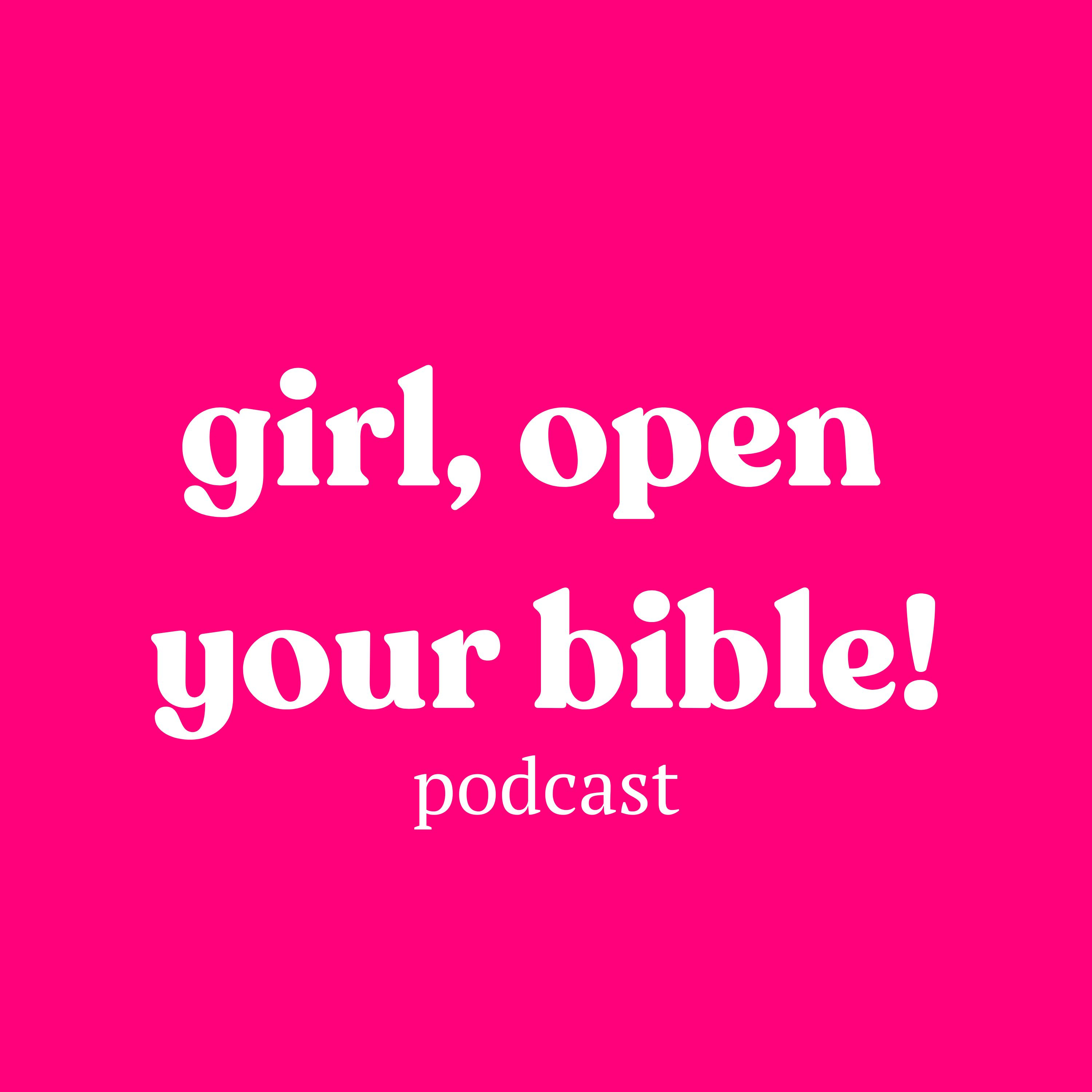 girl, open your bible!