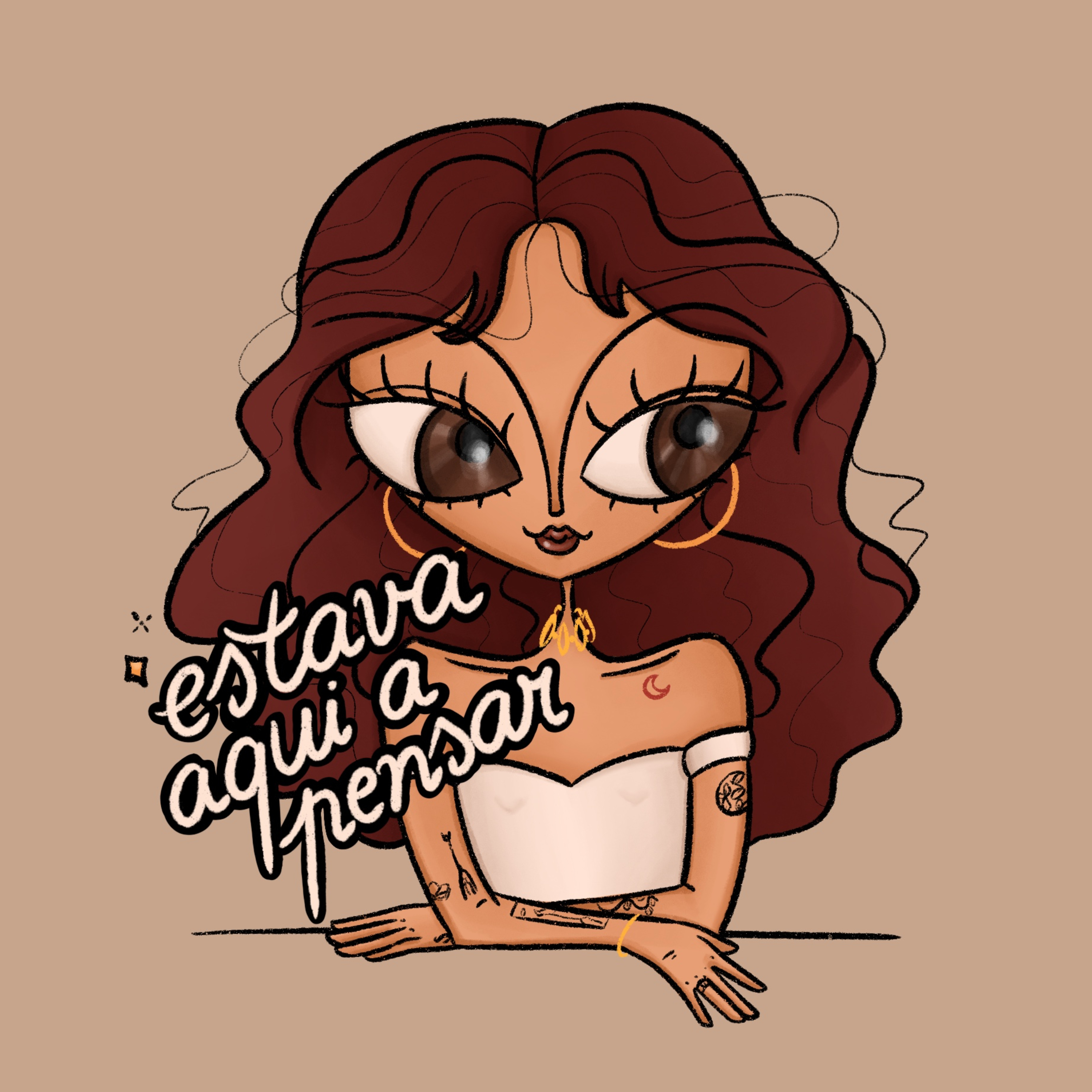 estava aqui a pensar podcast cover art