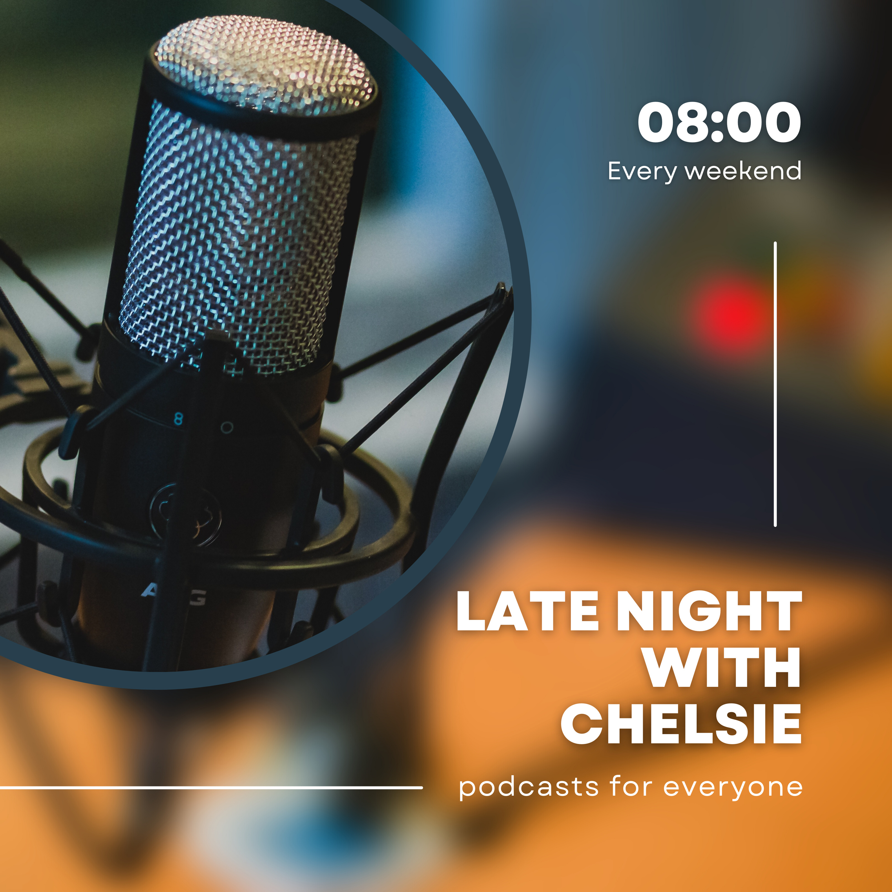 Latenightwithchelsie? Here’s a little tease episode artwork
