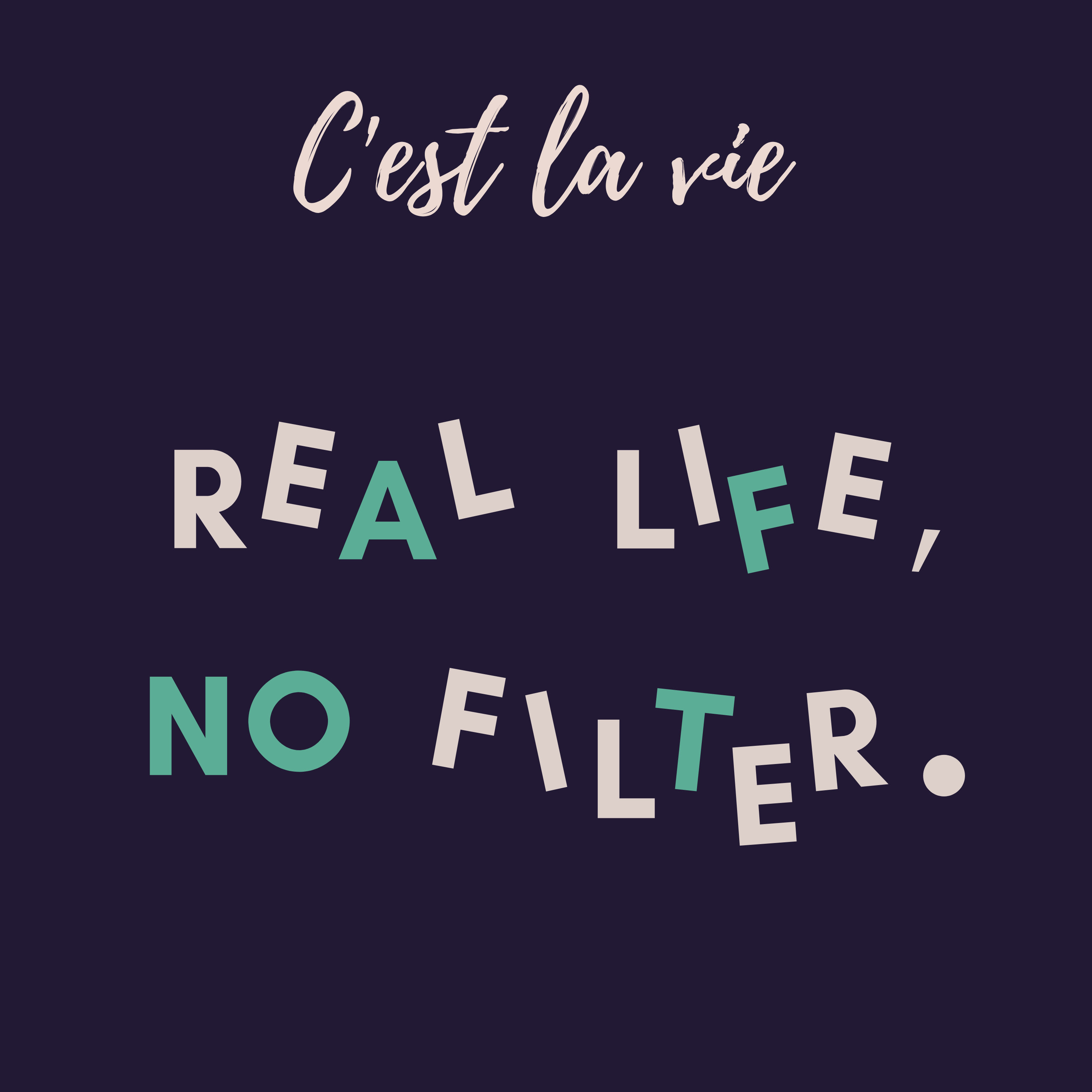 Real Life, No Filter ~ C'est la vie podcast artwork