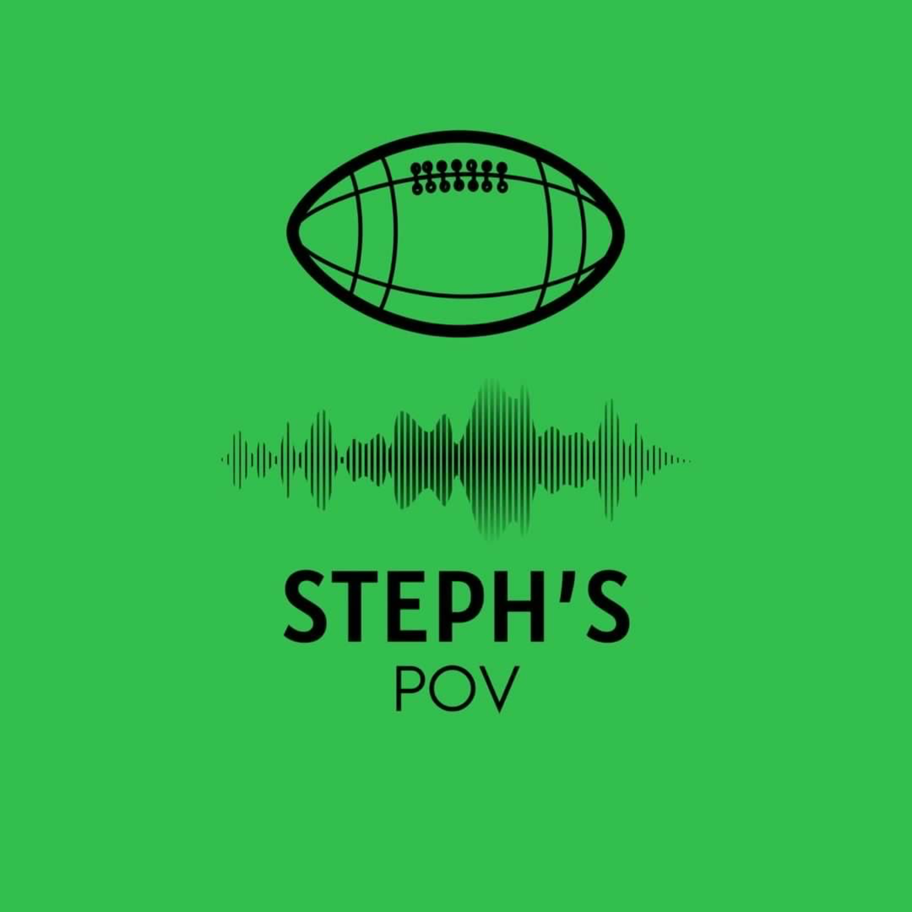 Steph's POV: Football podcast artwork