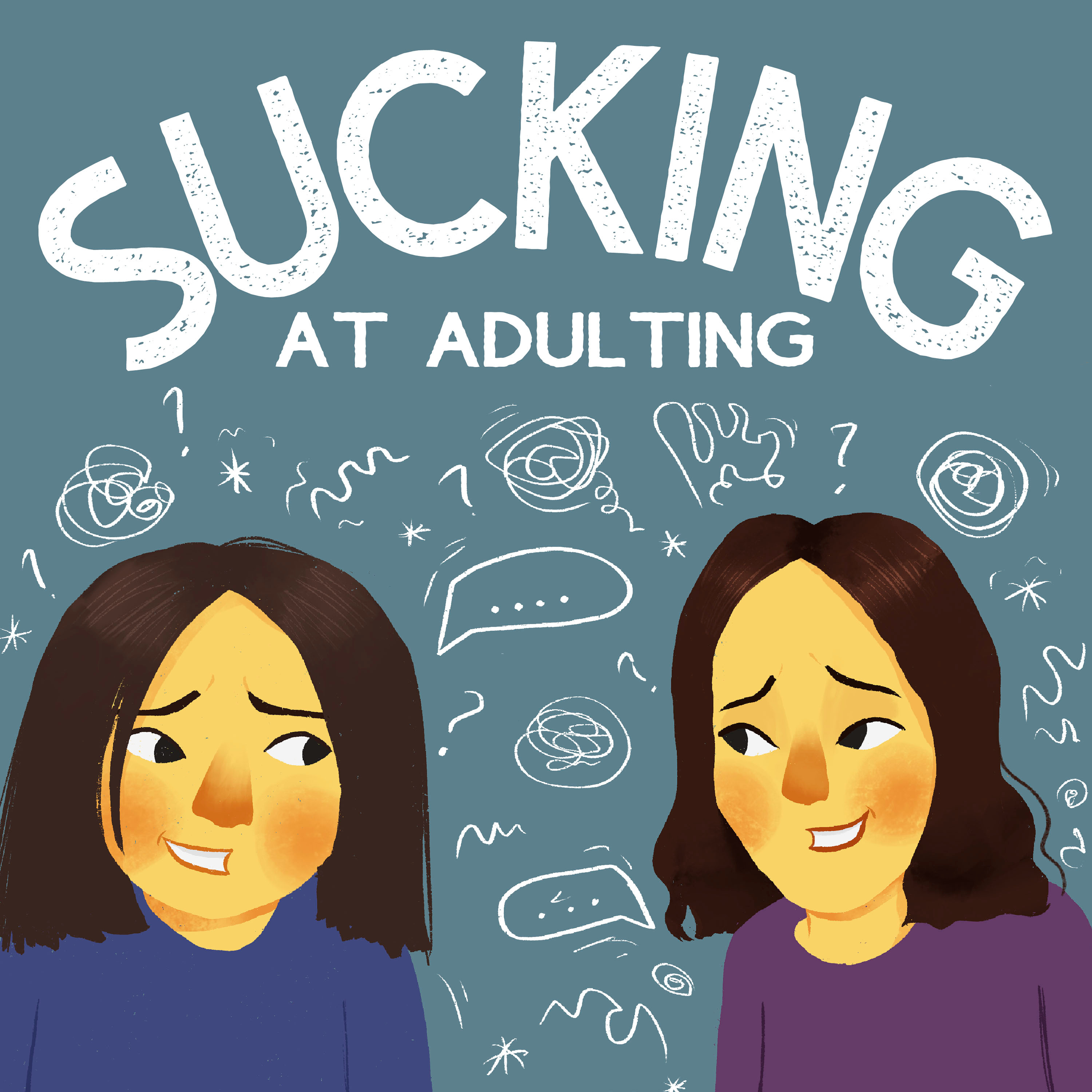 Sucking at Adulting podcast artwork