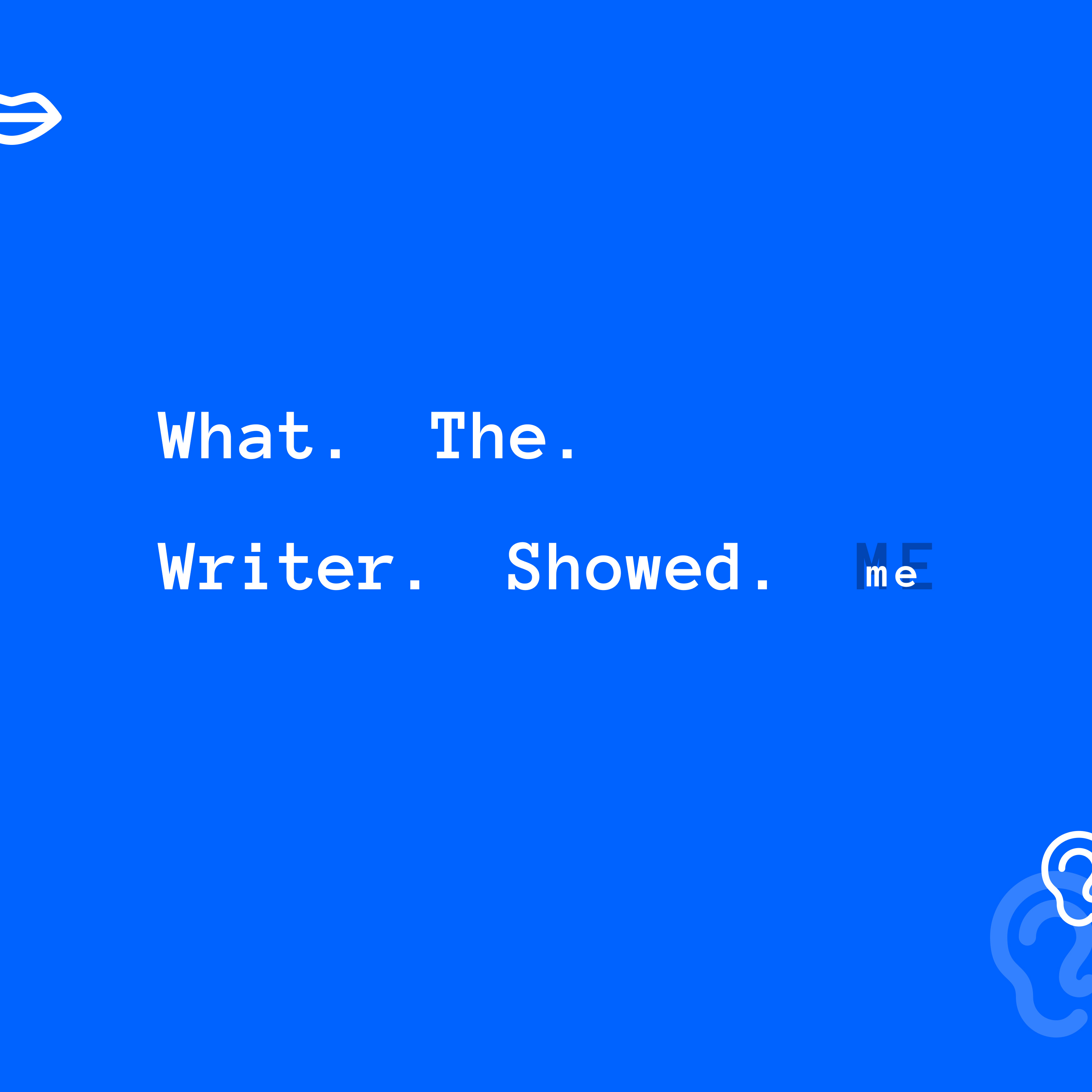 What The Writer Showed Me podcast artwork