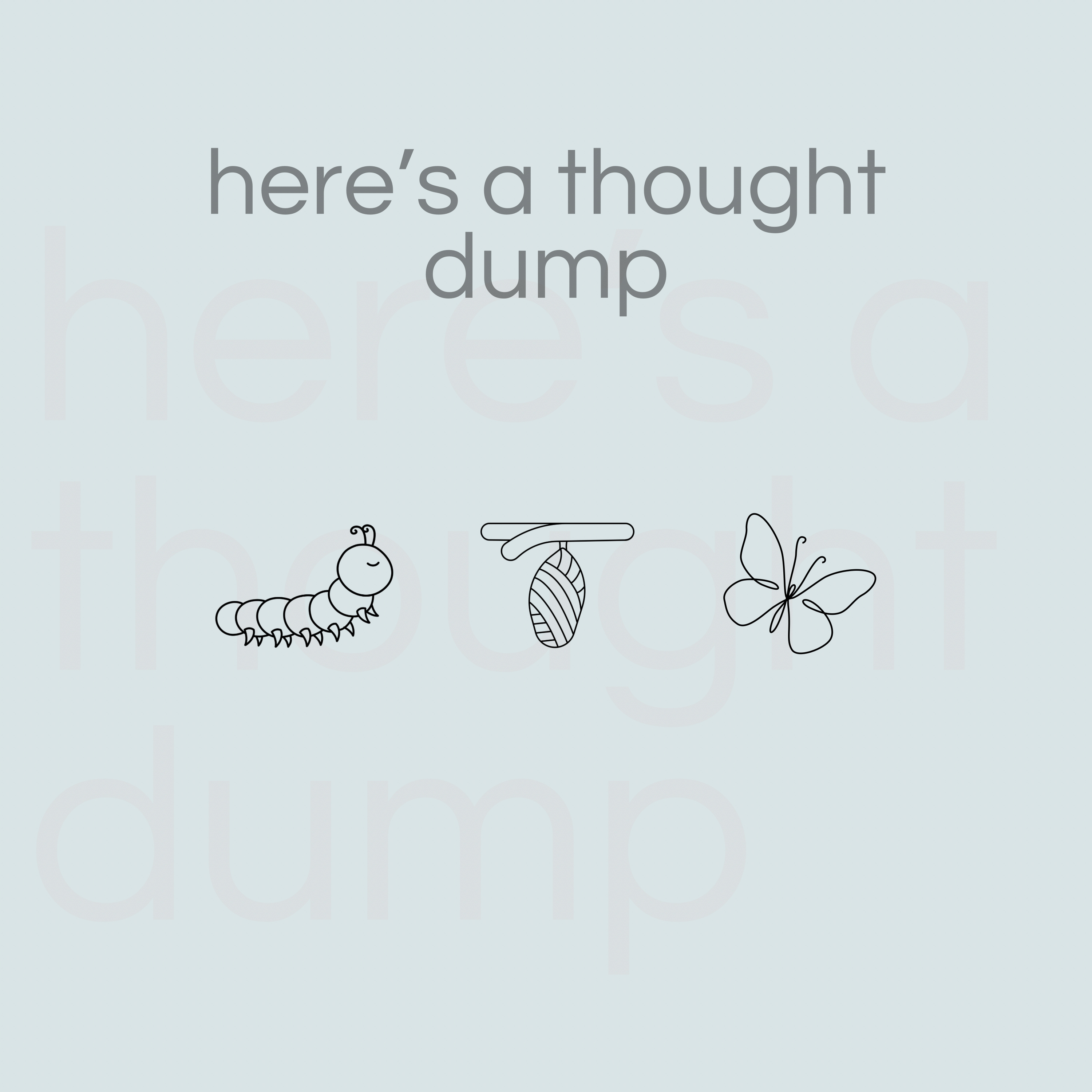 here’s a thought dump podcast artwork
