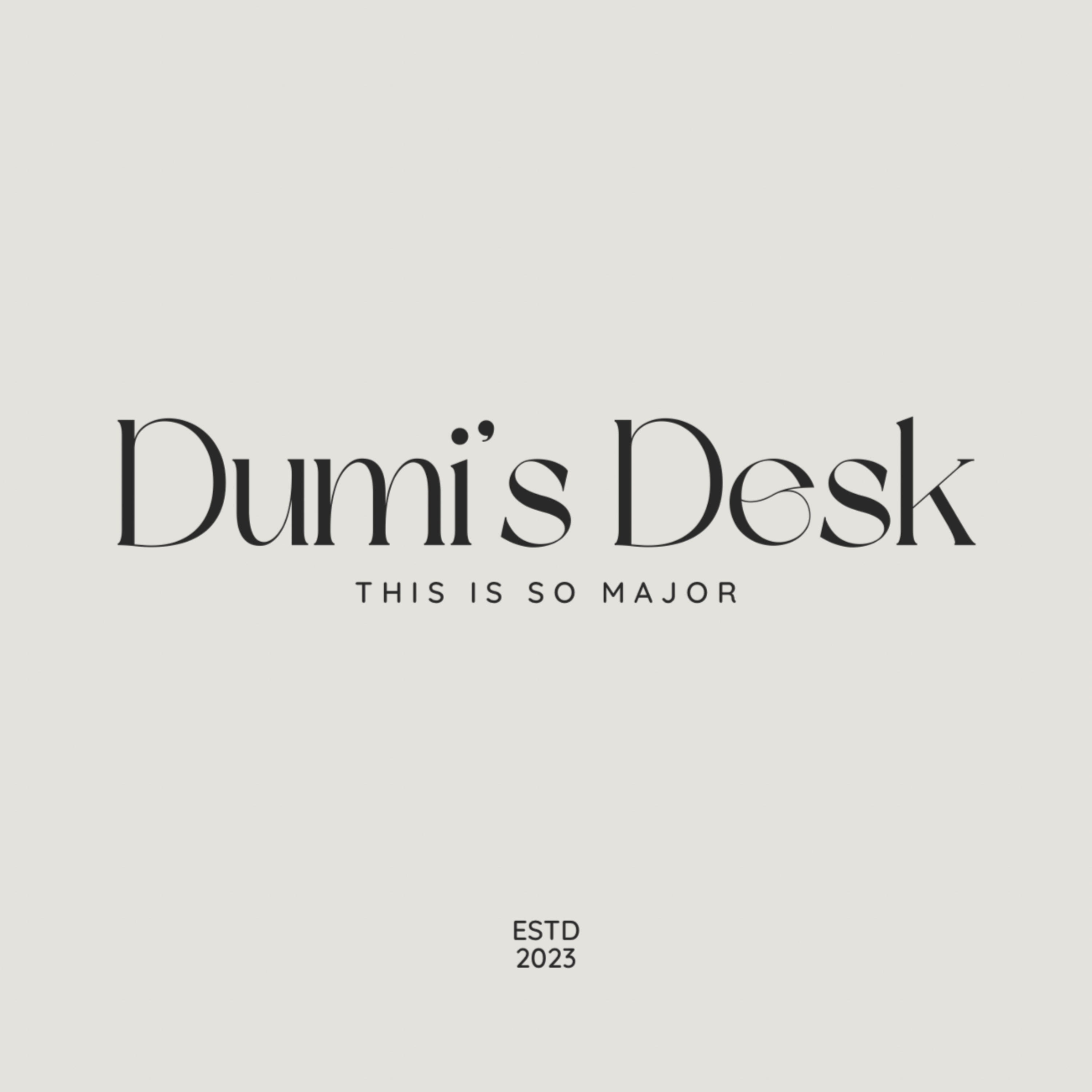 Dumi's Desk