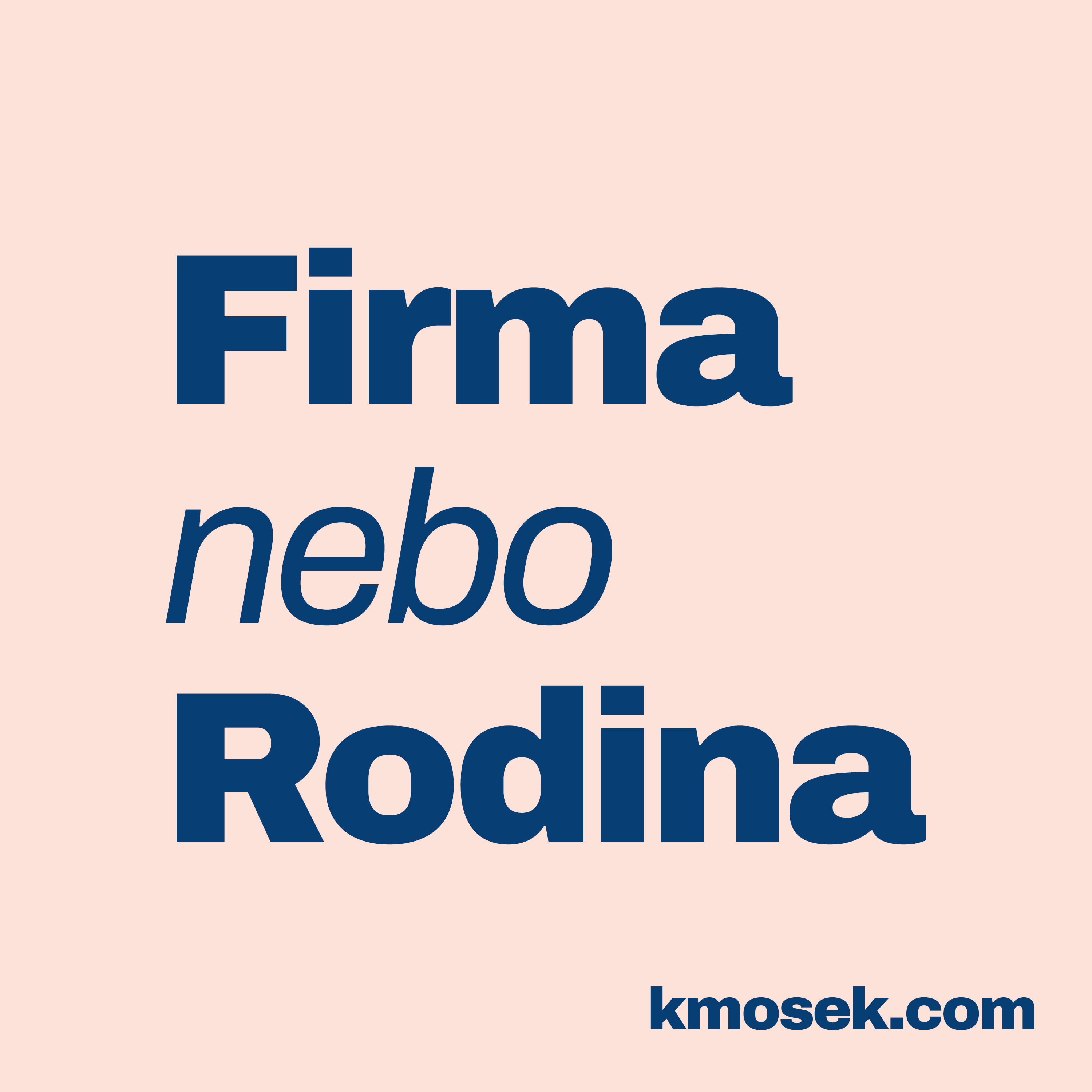 Firma nebo Rodina podcast artwork