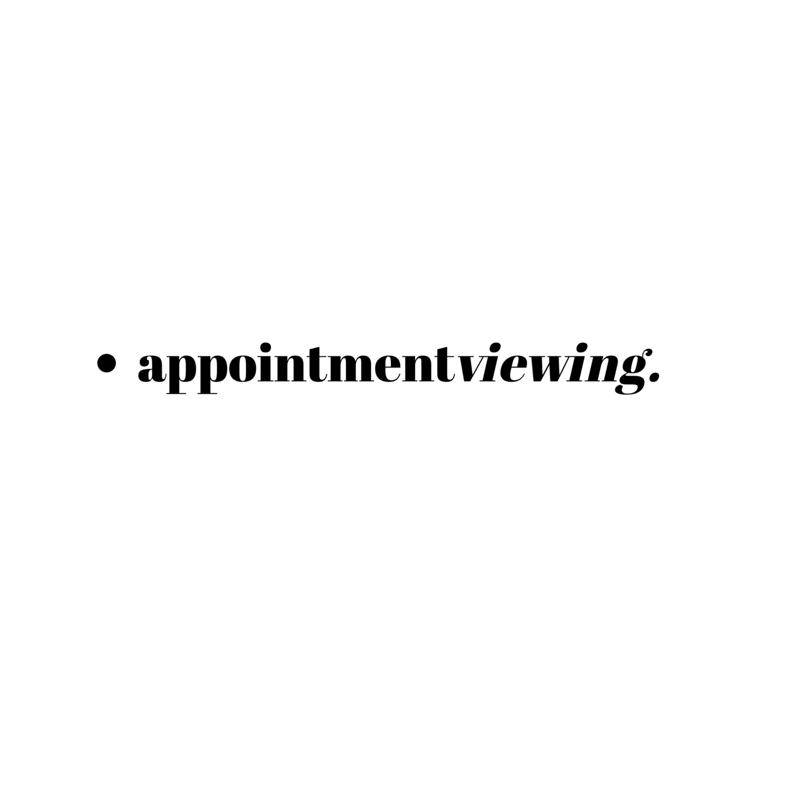 Appointment Viewing