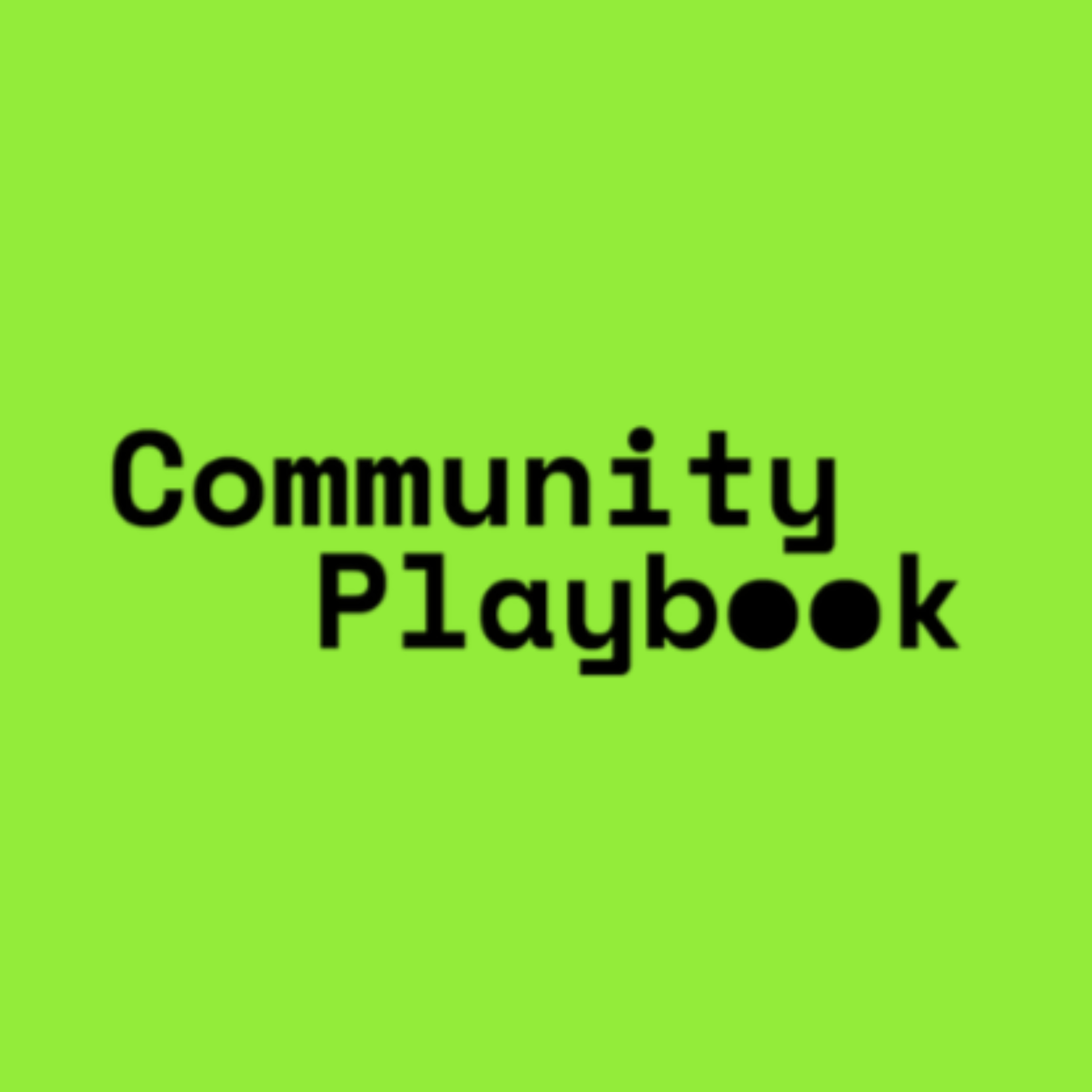 Community Playbook