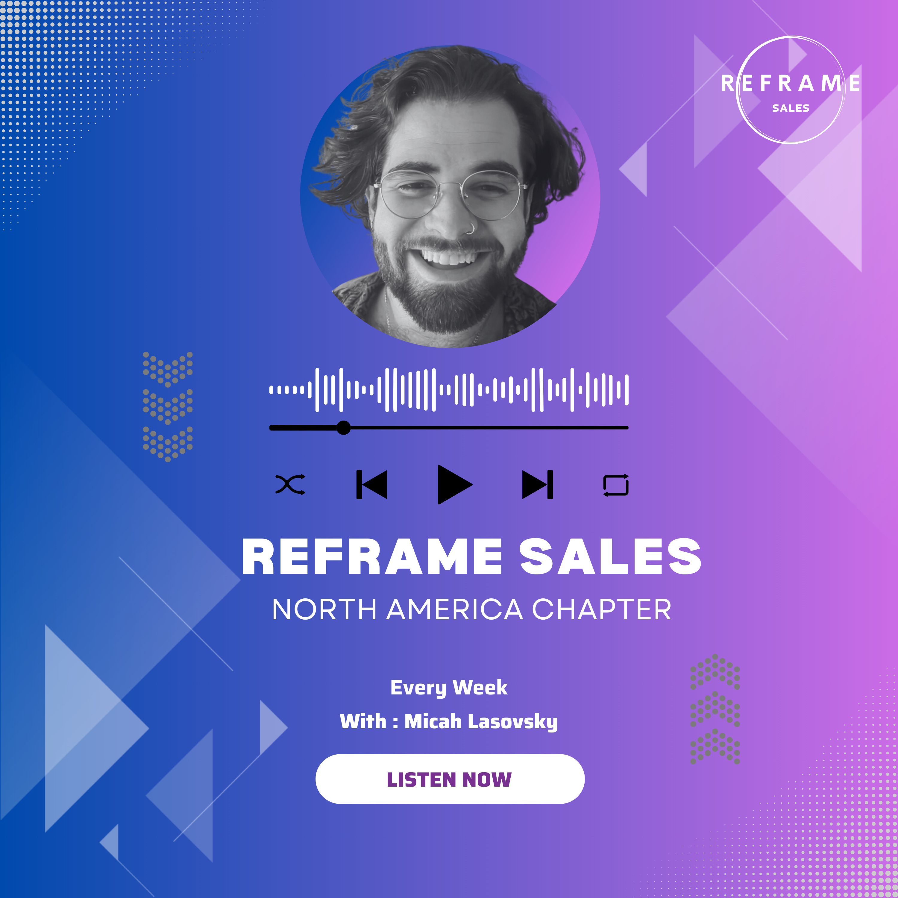 Reframe Sales, North America with Micah Lasovsky podcast artwork