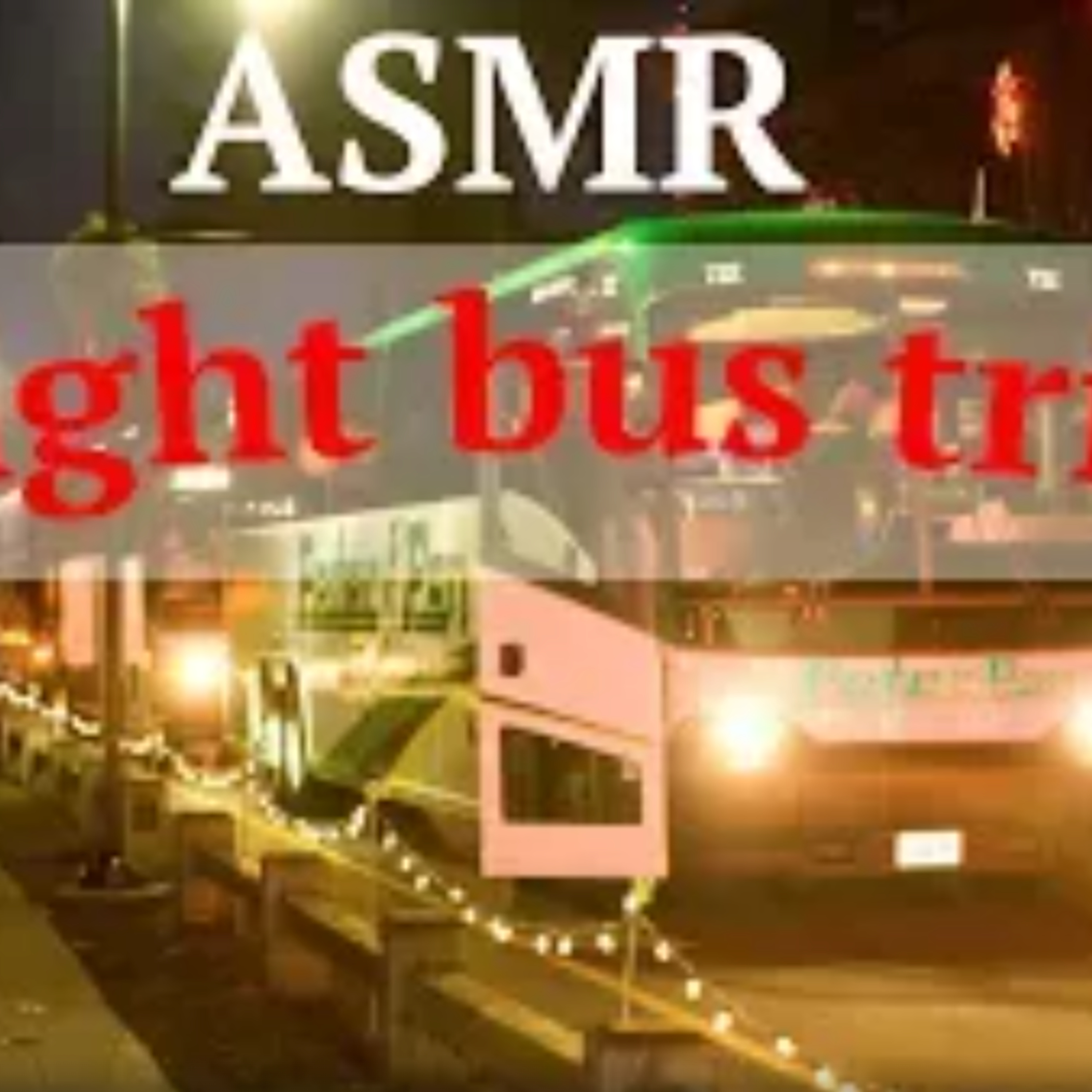 ASMR SLEEP SOUND NIGHT BUS TRIP