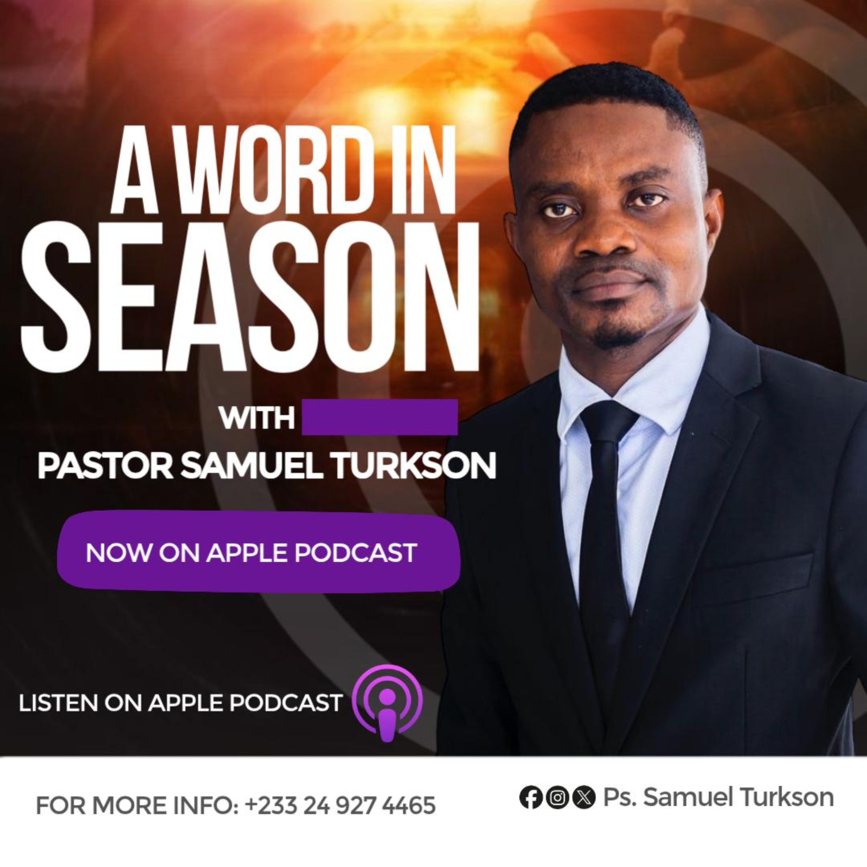 Ps Samuel Turkson podcast artwork