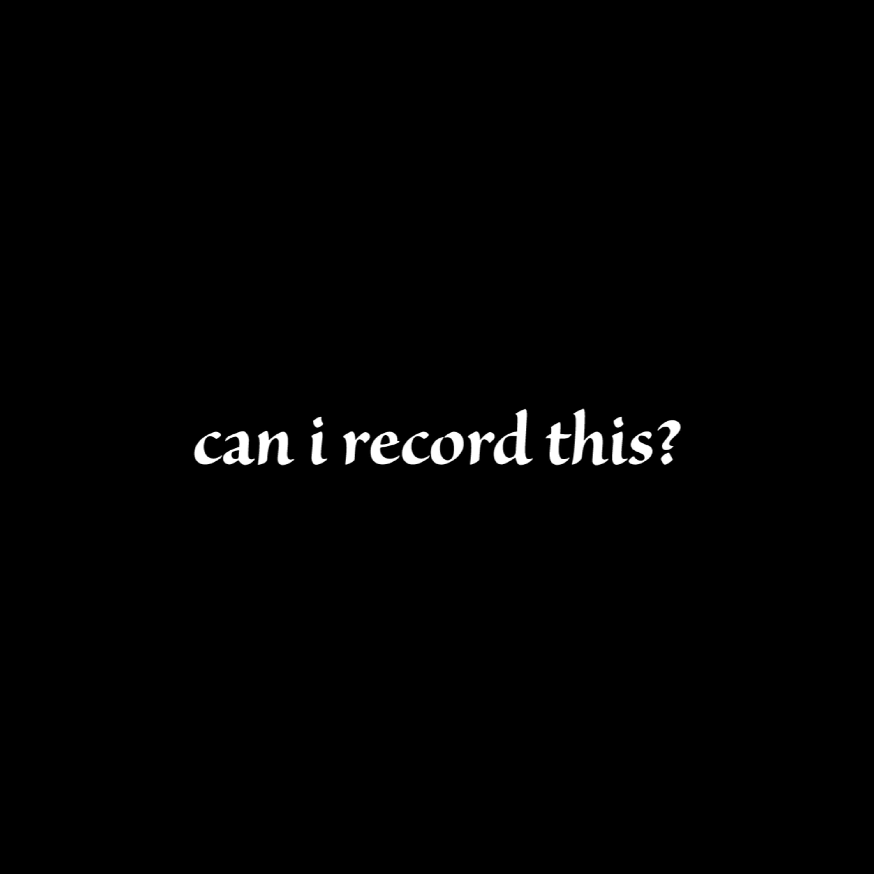 can i record this? podcast artwork