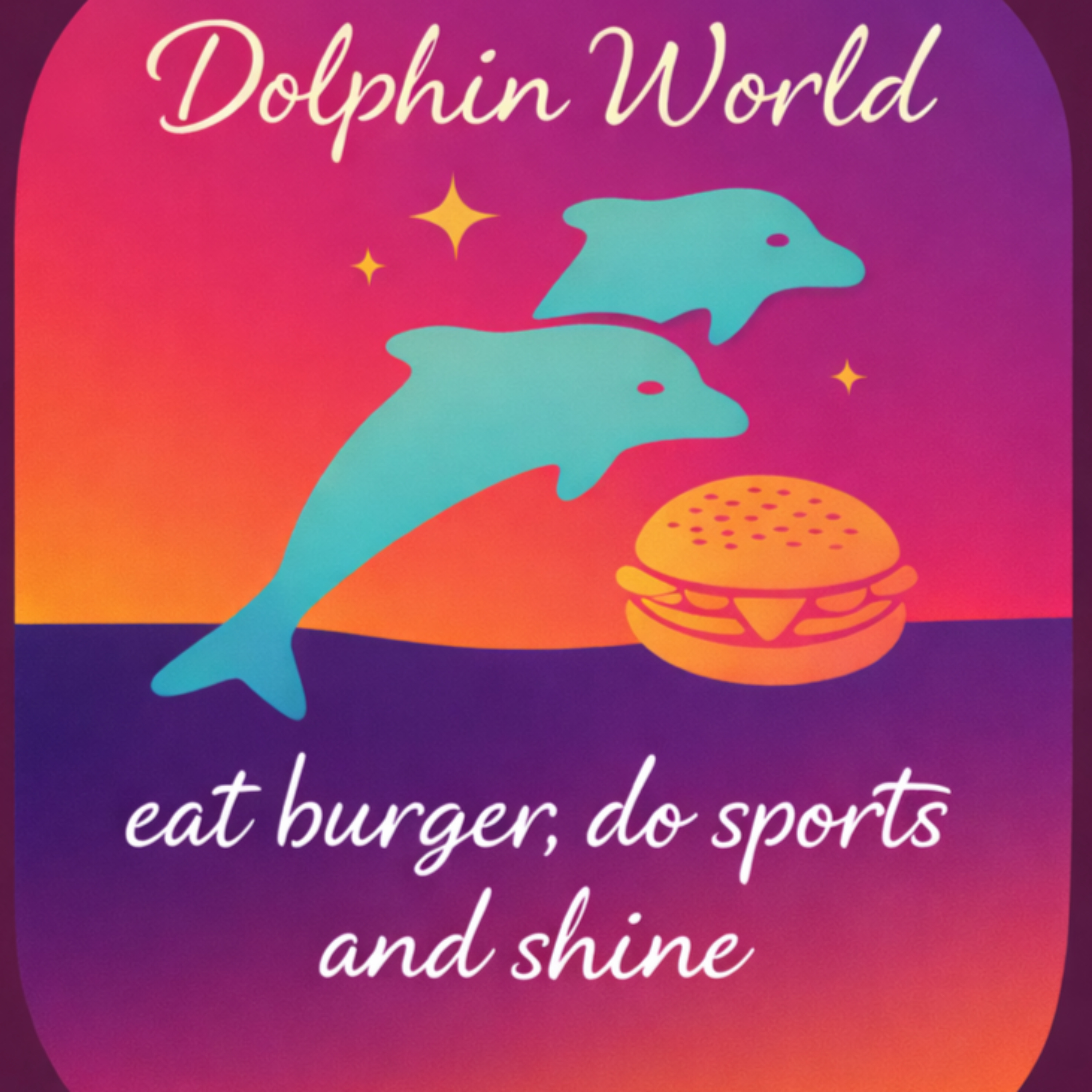 Dolphin World - Eat Burger, Do Sports and Shine