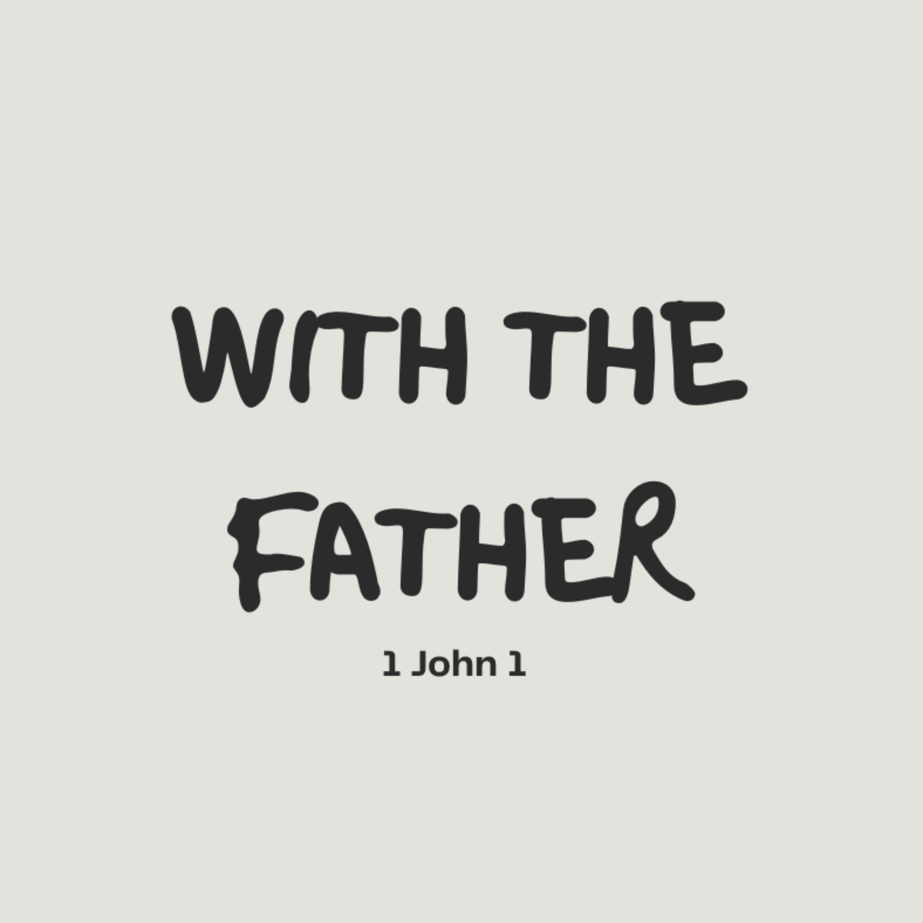 With the Father
