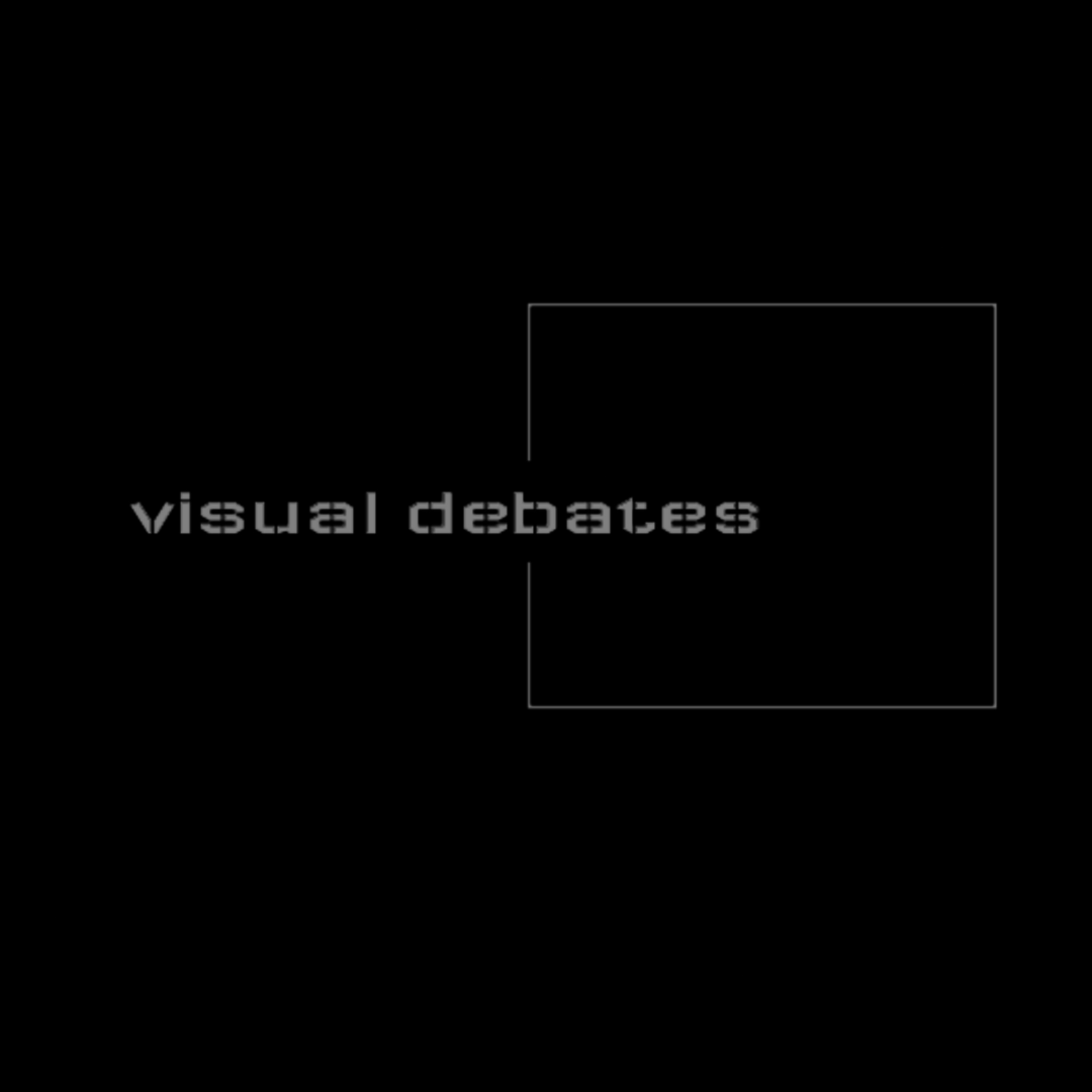 Visual debates podcast artwork