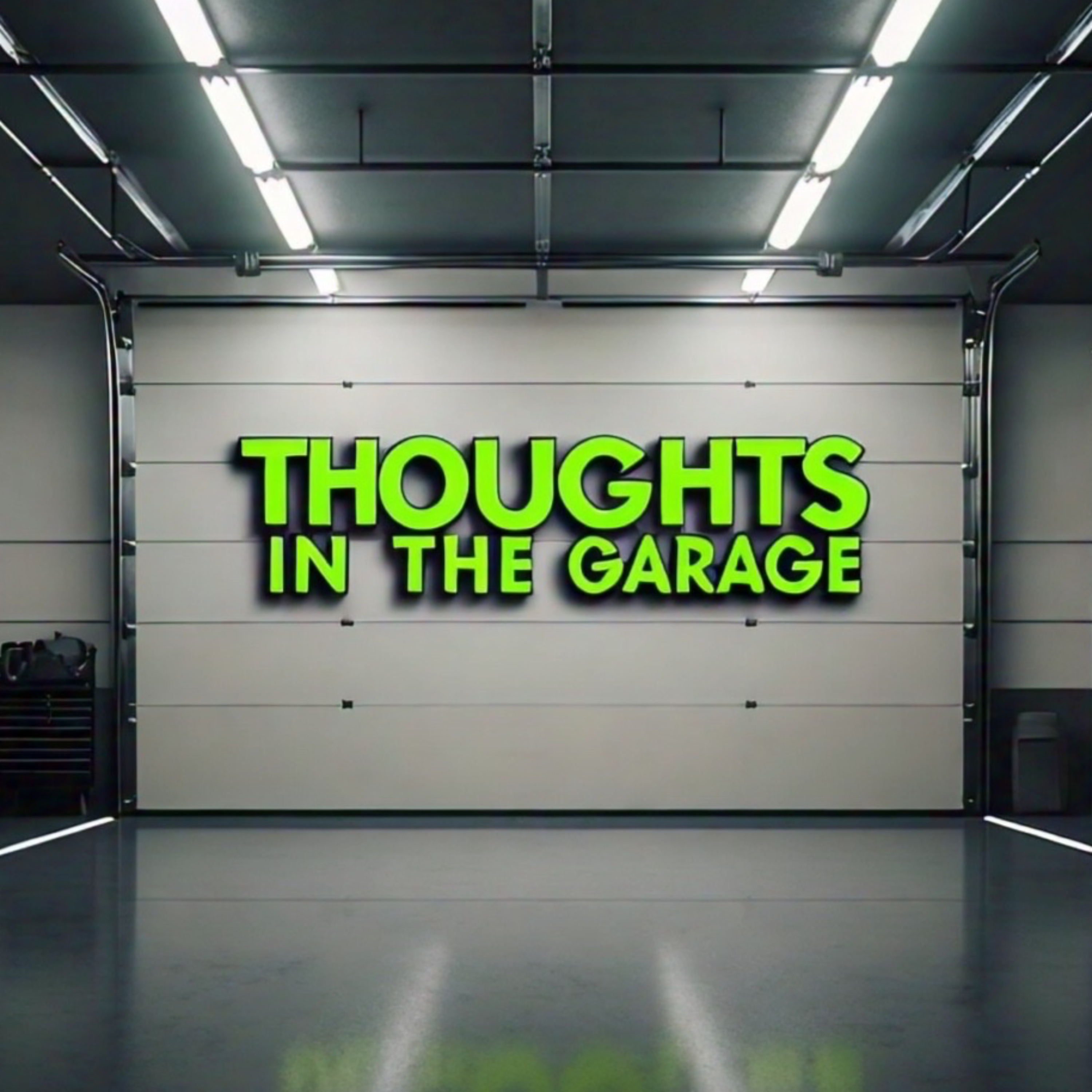 Thoughts in the garage podcast artwork