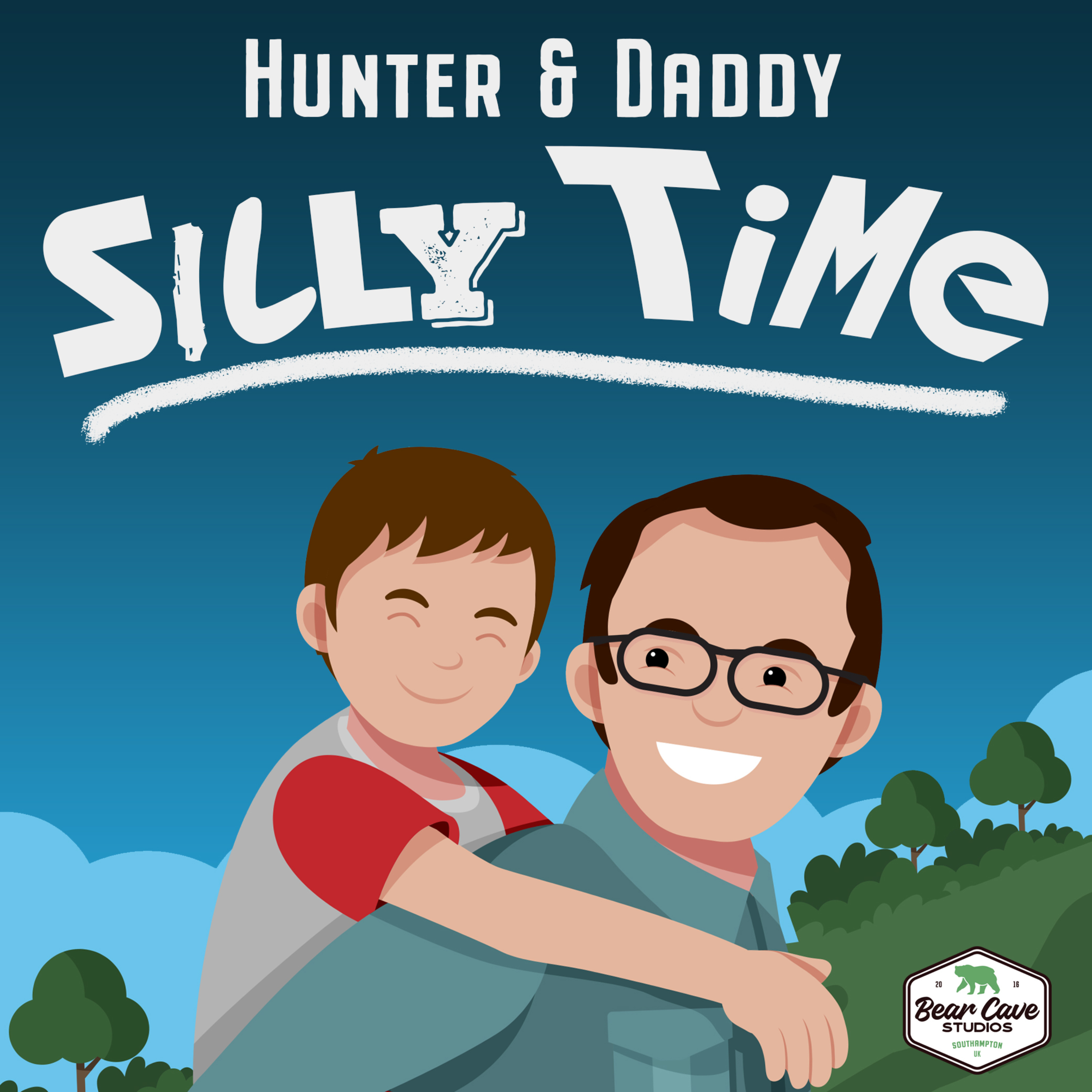 Hunter and Daddy; Silly Time