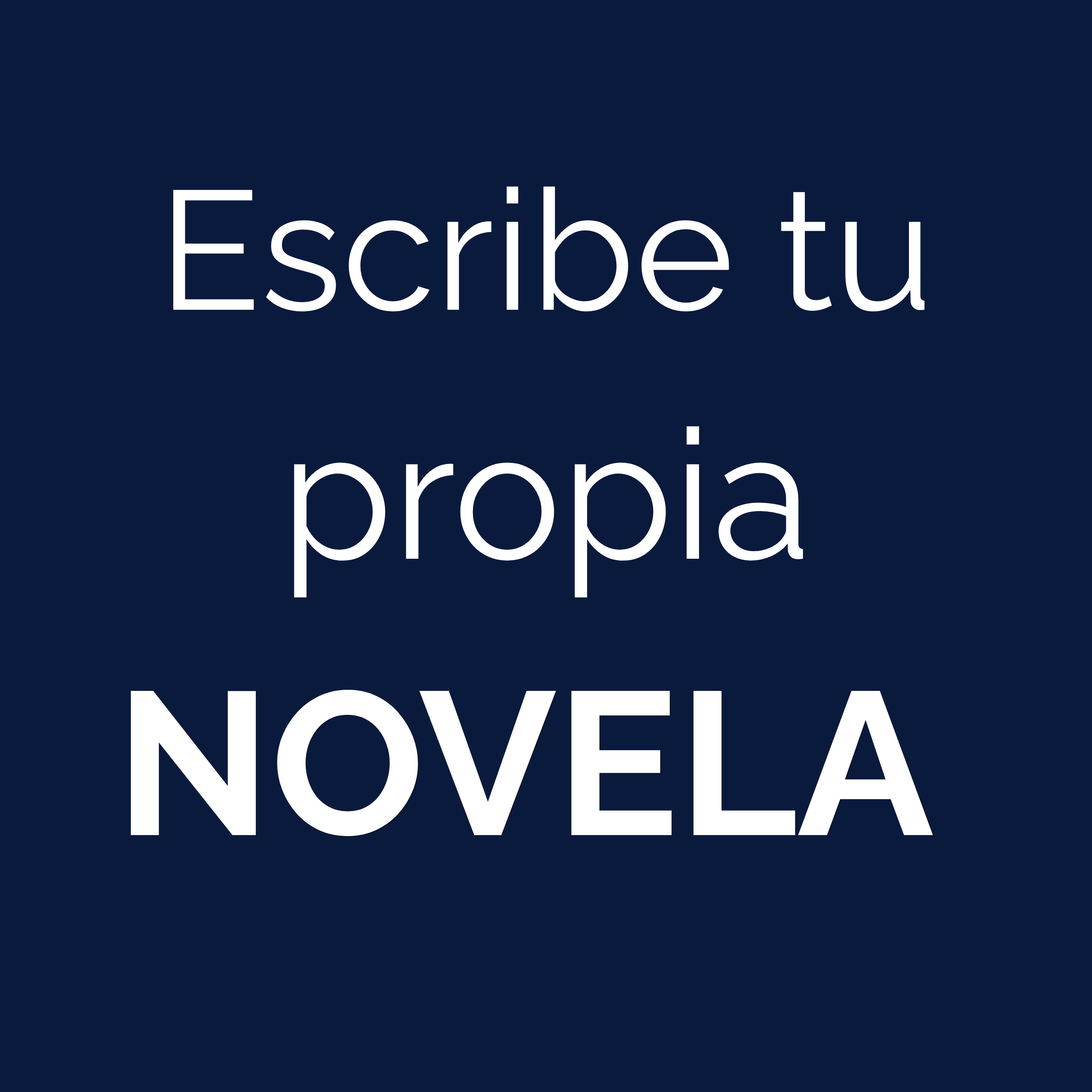 Escribe tu propia novela