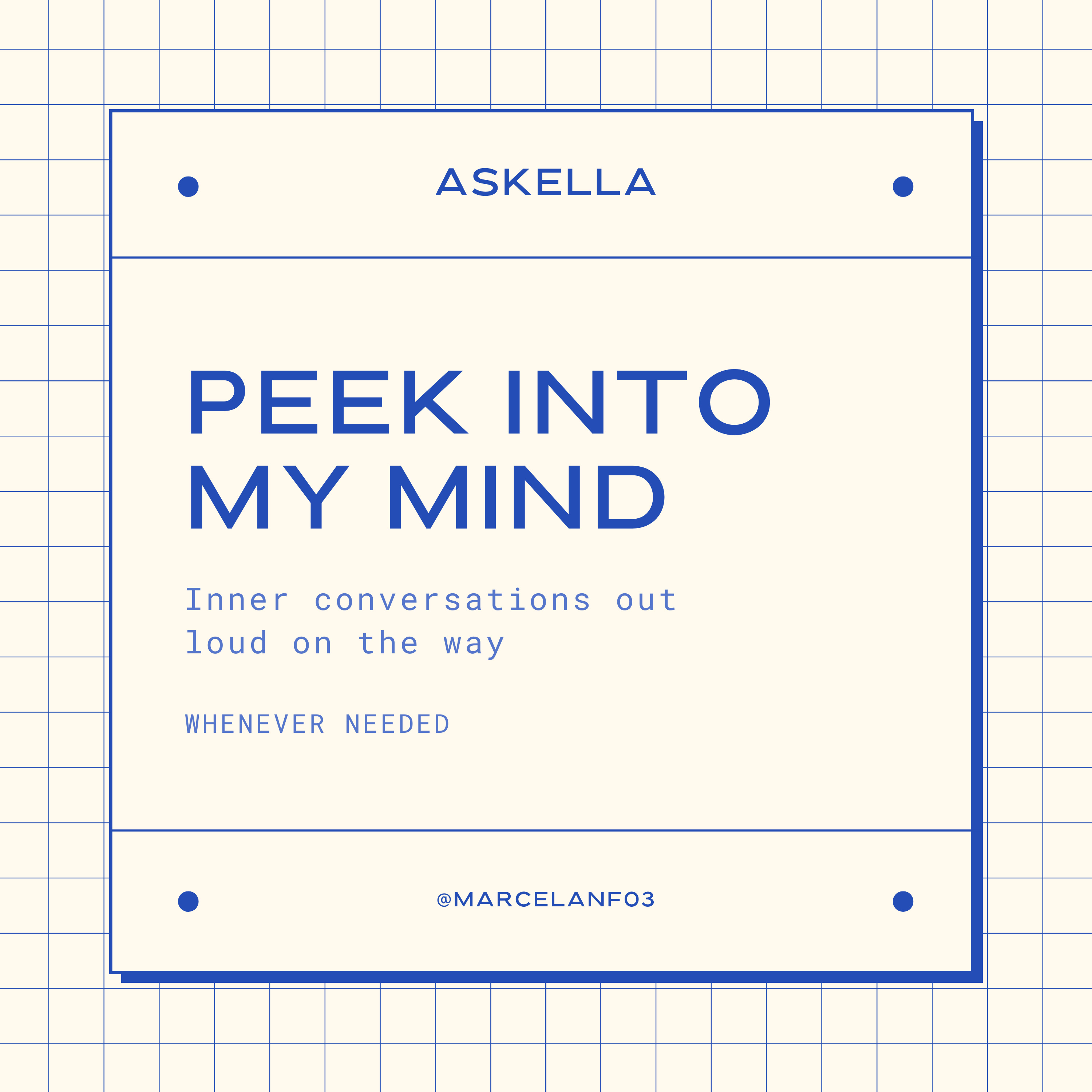 Peek Into My Mind podcast artwork