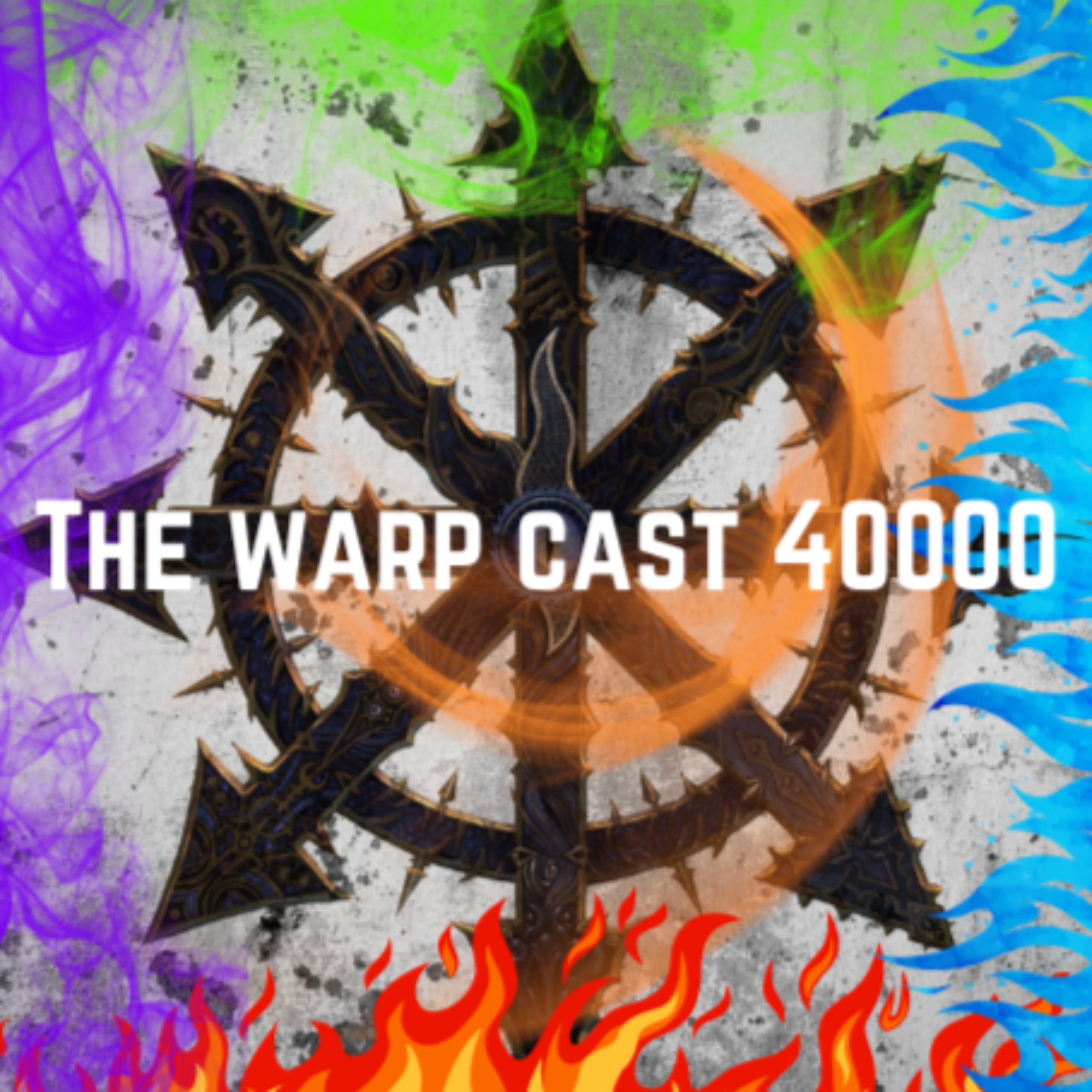 The Warpcast 40,000 podcast artwork