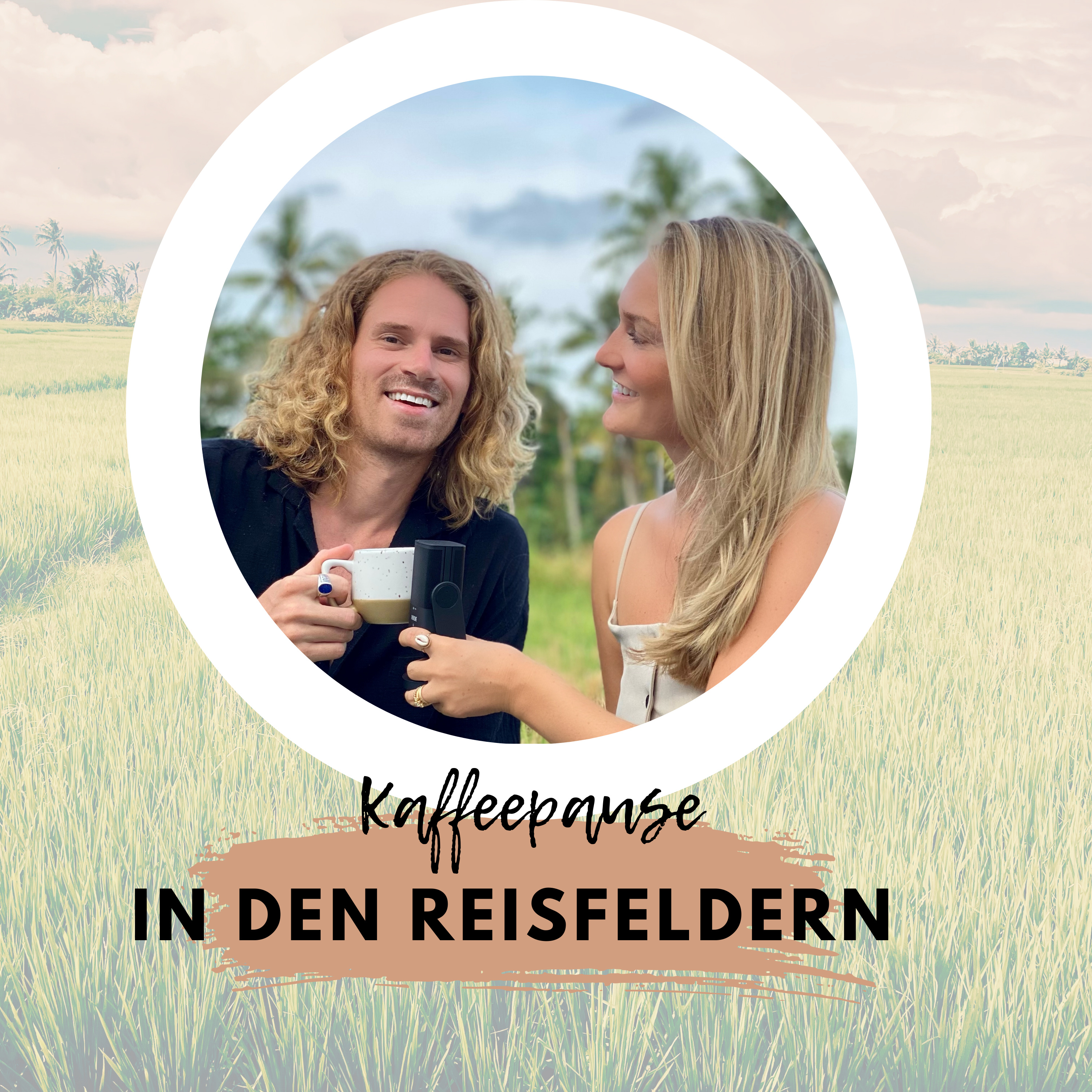 Kaffeepause in den Reisfeldern ☕️🎙️🌾