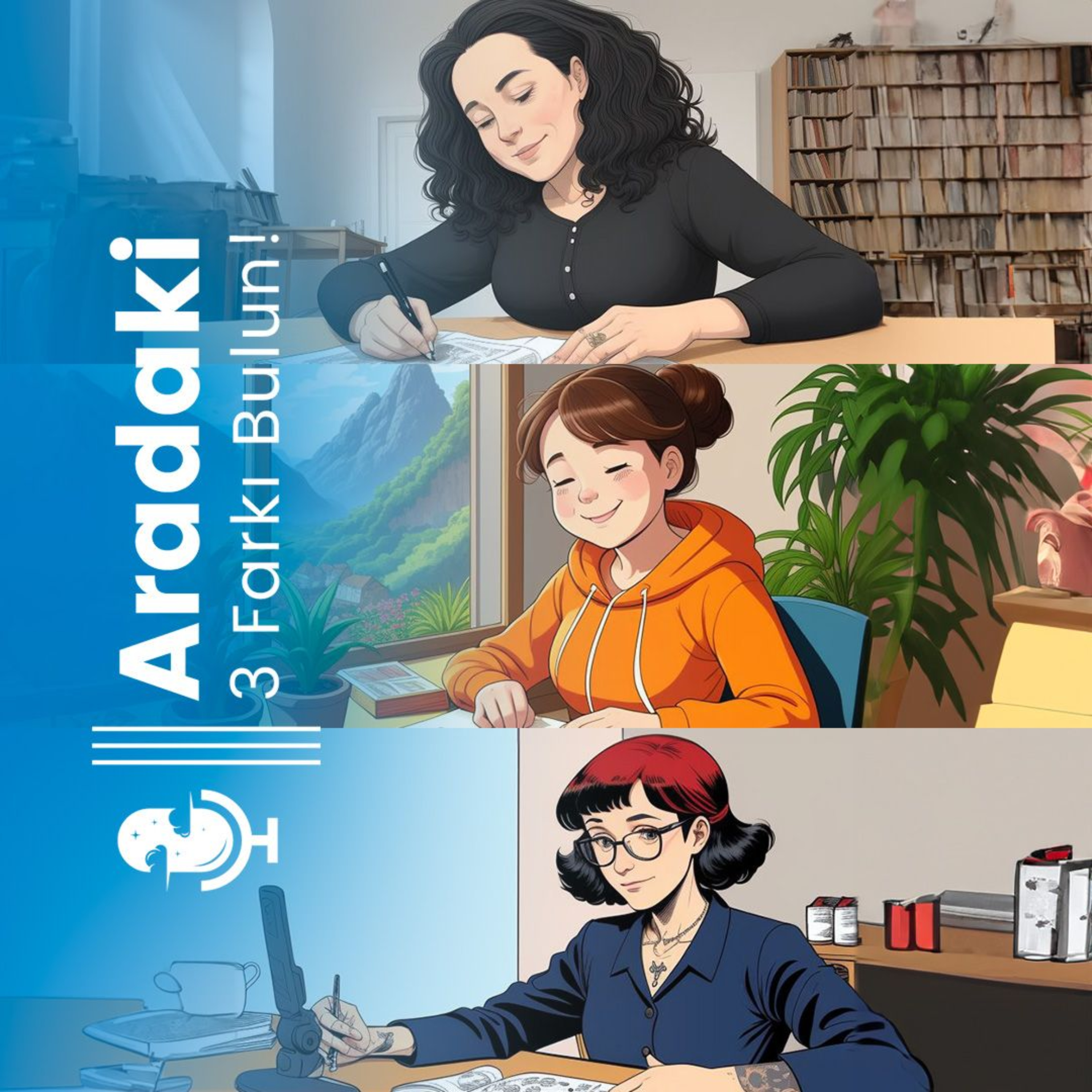 Aradaki 3 farkı bulun
